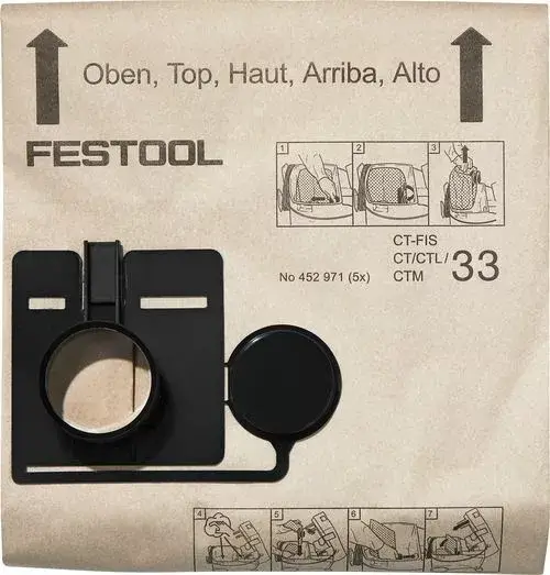 FESTOOL 452971 Szűrőzsák FIS-CT 33/5 Csak ma