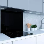 Hátfal tűzhelyhez 600x700 fekete Outlet
