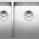 Expressz szállítás BLANCO 521608 Mosogató Claron 340/180-IF selyem fényű nemesa.InFino rúd nélkül