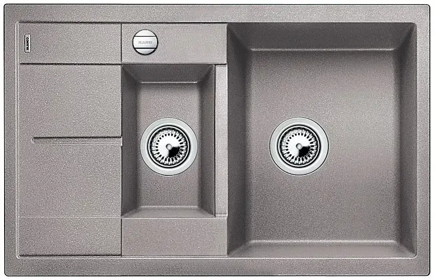 BLANCO 513553 Mosogató Metra 6 S Compact alumínium excenterrel Silgranit PuraDur Nézd meg most