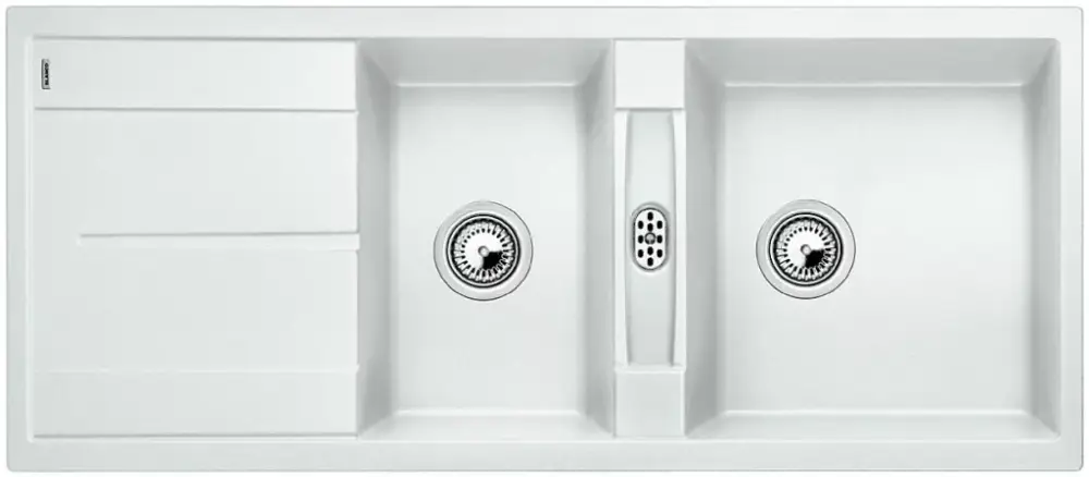 BLANCO 513064 Mosogató Metra 8 S fehér excenter nélkül Silgranit PuraDur Olcsó