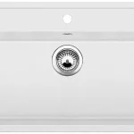 BLANCO 516644 Mosogató Dalago 8-f fehér excenterrel Silgranit PuraDur Szuper akció