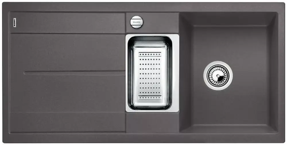 BLANCO 519118 Mosogató Metra 6 S-F szürke szikla excenterrel Silgranit PuraDur Gyors kiszállítás