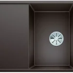 Biztonságos fizetés BLANCO 523198 Mosogató Axia III 45 S-F kávé InFino excenterrel Silgranit PuraDur