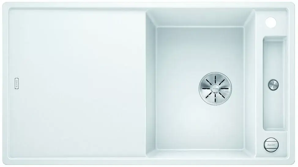 BLANCO 523234 Mosogató Axia III 5 S-F fehér InFino excenterrel Silgranit PuraDur Csak ma