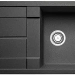 BLANCO 525919 Mosogató Metra 5 S fekete, Silgranite PuraDur excenter nélkül Korlátozott ajánlat