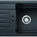 BLANCO 526082 mosogató FAVUM XL 6 S fekete SILGRANIT® excenter nélkül Szuper akció