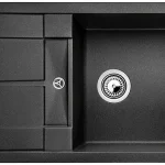 Kedvezmény BLANCO 525912 Mosogató METRA 45 S Compact fekete SILGRANIT® PuraDur®, excenter n