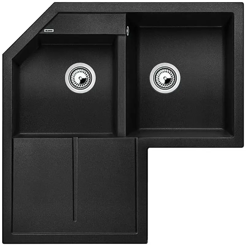 Árengedmény BLANCO 525938 mosogató METRA 9 E fekete SILGRANIT® PuraDur® excenter nélkül