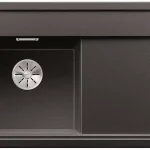 Kihagyhatatlan ajánlat BLANCO 526034 mosogató ZENAR 45 S fekete SILGRANIT®PuraDur® InFino excenterrel