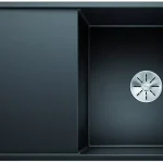 Akció BLANCO 525845 mosogató AXIA III 5 S fekete SILGRANIT®PuraDur® InFino excenterrel