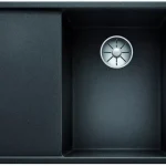 BLANCO 525851 mosogató AXIA III 6 S fekete SILGRANIT®PuraDur® InFino excenterrel Szuper ajánlat