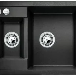 Akció BLANCO 525922 mosogató METRA 6 fekete SILGRANIT® PuraDur® excenterrel