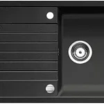 Expressz kézbesítés BLANCO 526015 Mosogató ZIA 5 S fekete SILGRANIT® PuraDur® excenterrel