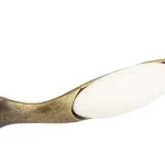 TULIP Fogantyú-Gipa 96 antik réz/fehér porcelán + csavarok Szezonális akció