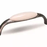 TULIP Fogantyú-Gipa 96 nikkel patina/fehér porcelán + csavarok Azonnali szállítás