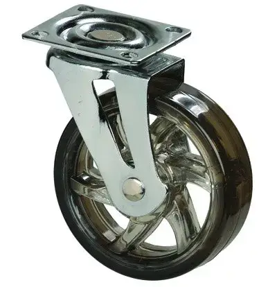 Alacsony ár StrongCastors Kerék TOP, 75 mm,transzparens sötét, fék nélkül