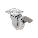 Bestseller StrongCastors Kerék TOP-E, átm. 50 mm, átlátszó sötét, fékkel