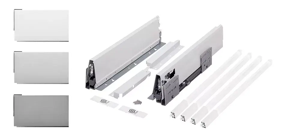 K-StrongBox H204/550mm két szögletes magasító korláttal fehér Gyors szállítás