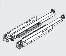 BLUM 760H2500T Movento Tip-on 250mm 40kg Gyors szállítás