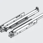 Biztonságos fizetés BLUM 760H4000T Movento Tip-on 400mm 40kg