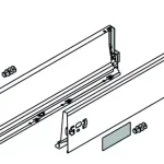 BLUM 378K6502SA oldalfal Antaro 650 fehér J+B Azonnali szállítás