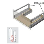 Expressz szállítás BLUM Z30D000S.22 hátlap tartó fiókokhoz mosogató alá, D, J+B, fehér