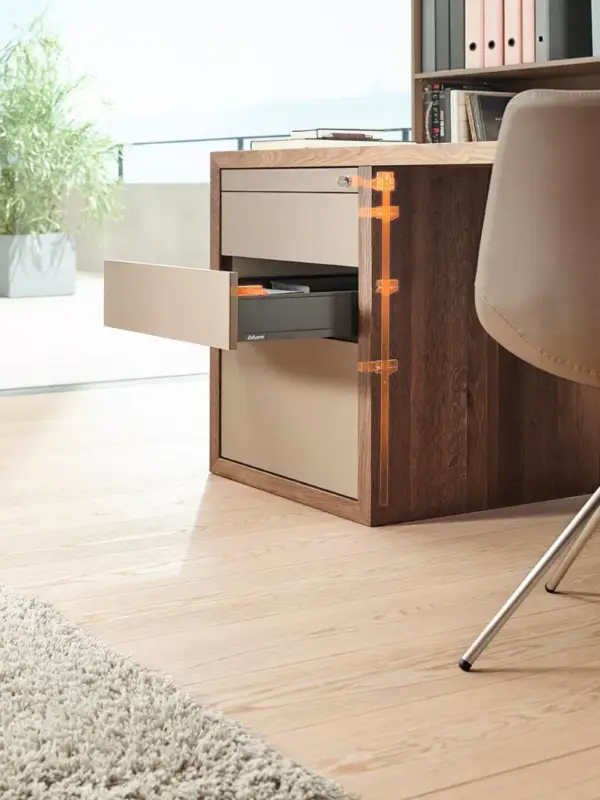 Alacsony ár K-BLUM Cabloxx 600 mm/4 szürkésfehér