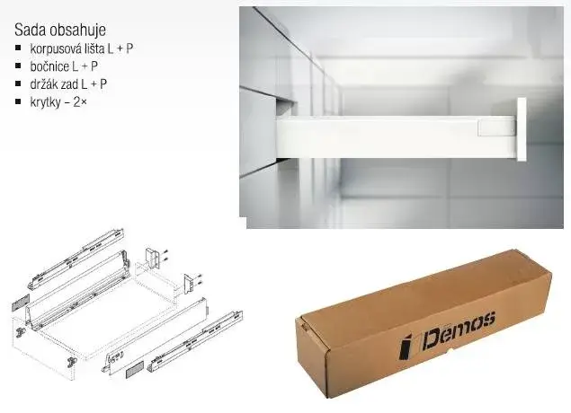 Azonnali szállítás BLUM készlet Antaro M 550 mm/30 kg, Blumotion/TOB, szürke R9006