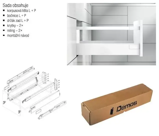 Expressz kézbesítés BLUM készlet Antaro D 400 mm/30 kg, Blumotion/TOB, szürke R9006