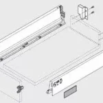 BLUM készlet Antaro M 500 mm/30 kg, Blumotion/TOB, fehér SW Akció