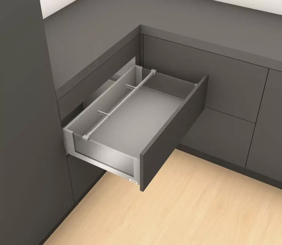 K-BLUM Legrabox C Free 500 mm/40 kg, Tip-on, fehér SW-M, csavar Akciós ár