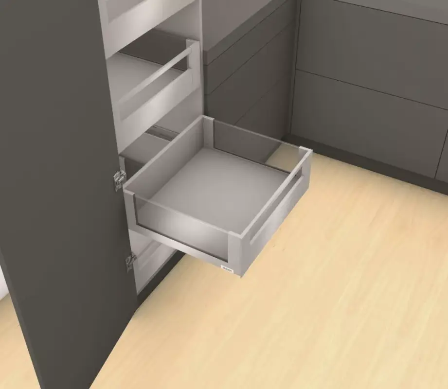 Alacsony ár K-BLUM Legrabox C Free 500 mm/70 kg, Tip-on, fehér SW-M, belső, reling
