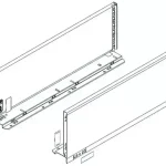 BLUM 770M6502S oldalfal Legrabox M 650mm szürke Alacsony ár