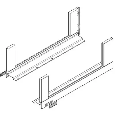 Gyors kiszállítás K-BLUM Legrabox C Free 550 mm/70 kg, Tip-on, szürke OG-M, belső, üveg