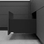 Biztonságos fizetés K-BLUM Legrabox F 400mm/40 kg, Tip-on, karbon fekete CS-M, expando