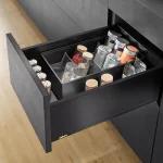Expressz szállítás K-BLUM Legrabox C Pure 550mm/70 kg, Tip-on, karbon fekete CS-M, csavar