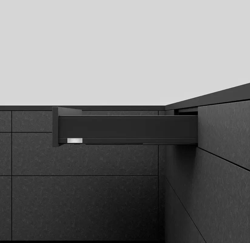 Akciós ár K-BLUM Legrabox M 500mm/40 kg, Blumotion/TOB, karbon CS-M, csavar, mosogató