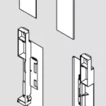 BLUM ZI7.2CS0 front rögzítő Legrabox C fekete Exkluzív ajánlat