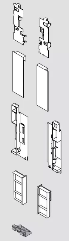 BLUM ZI7.2CS0 front rögzítő Legrabox C fekete Exkluzív ajánlat