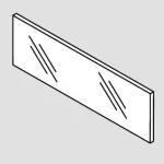 BLUM ZE7W1082G üveg frontra Legrabox 1200/138mm Népszerű