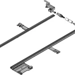BLUM ZS7M650LU oldalsó stabilizálás 450-600mm Expressz kézbesítés