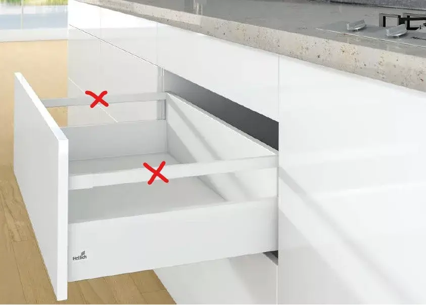 Exkluzív ajánlat K-HETTICH ArciTech, front kihuzású, fehér, 450/126/218, 60kg, SiSy