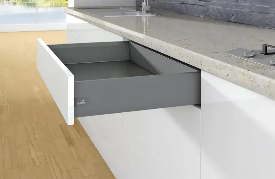 K-HETTICH ArciTech, front kihuzású, antracit, 300/126, 40kg, SiSy Outlet