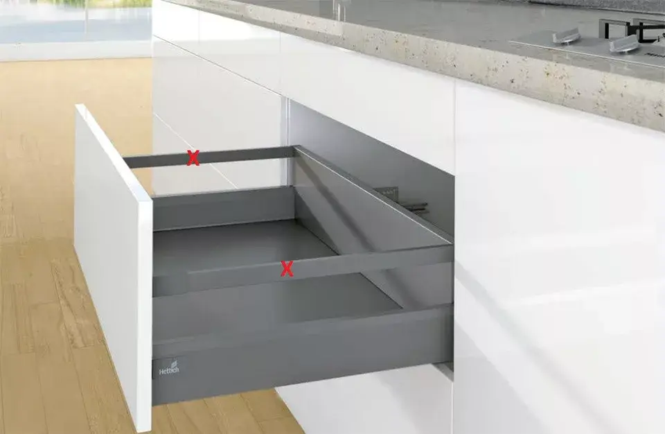 Árengedmény K-HETTICH Arcitech, frontális, antracit, 500/94/186, 40kg, SiSy