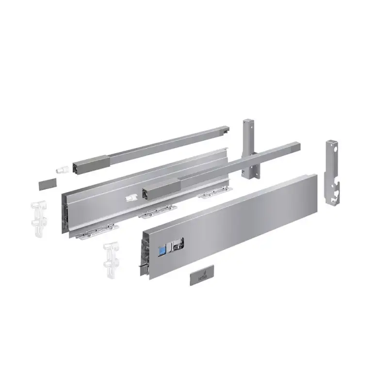 Akció HETTICH 9307208 Atira flexi szett komplett 620/144 ezüst reling előlaprögzítő