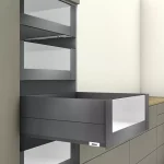 Biztonságos vásárlás K-BLUM Merivobox E Boxcap 270 mm, 40 kg, Orion szürke, belső, üveg