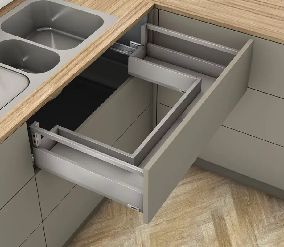 Akció K-BLUM Merivobox E korlát 550 mm/70 kg, Indium szürke, csavar, mosogató