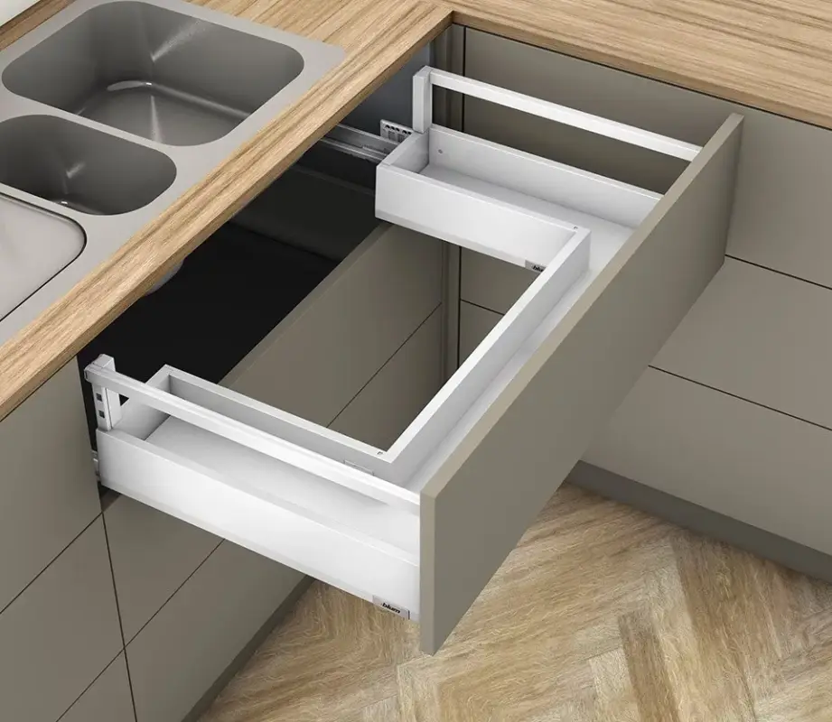 K-BLUM Merivobox E korlát 600 mm/70 kg, fehér, Inserta, mosogató Legjobb ár