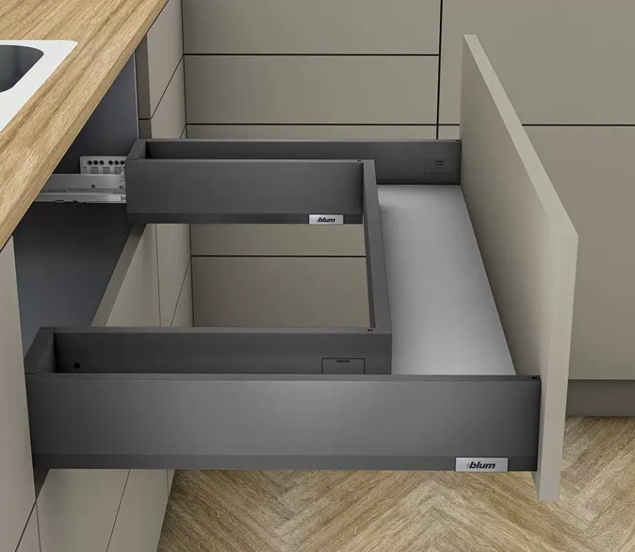 Biztonságos fizetés K-BLUM Merivobox M 500 mm/40 kg, Orion szürke, mosogató